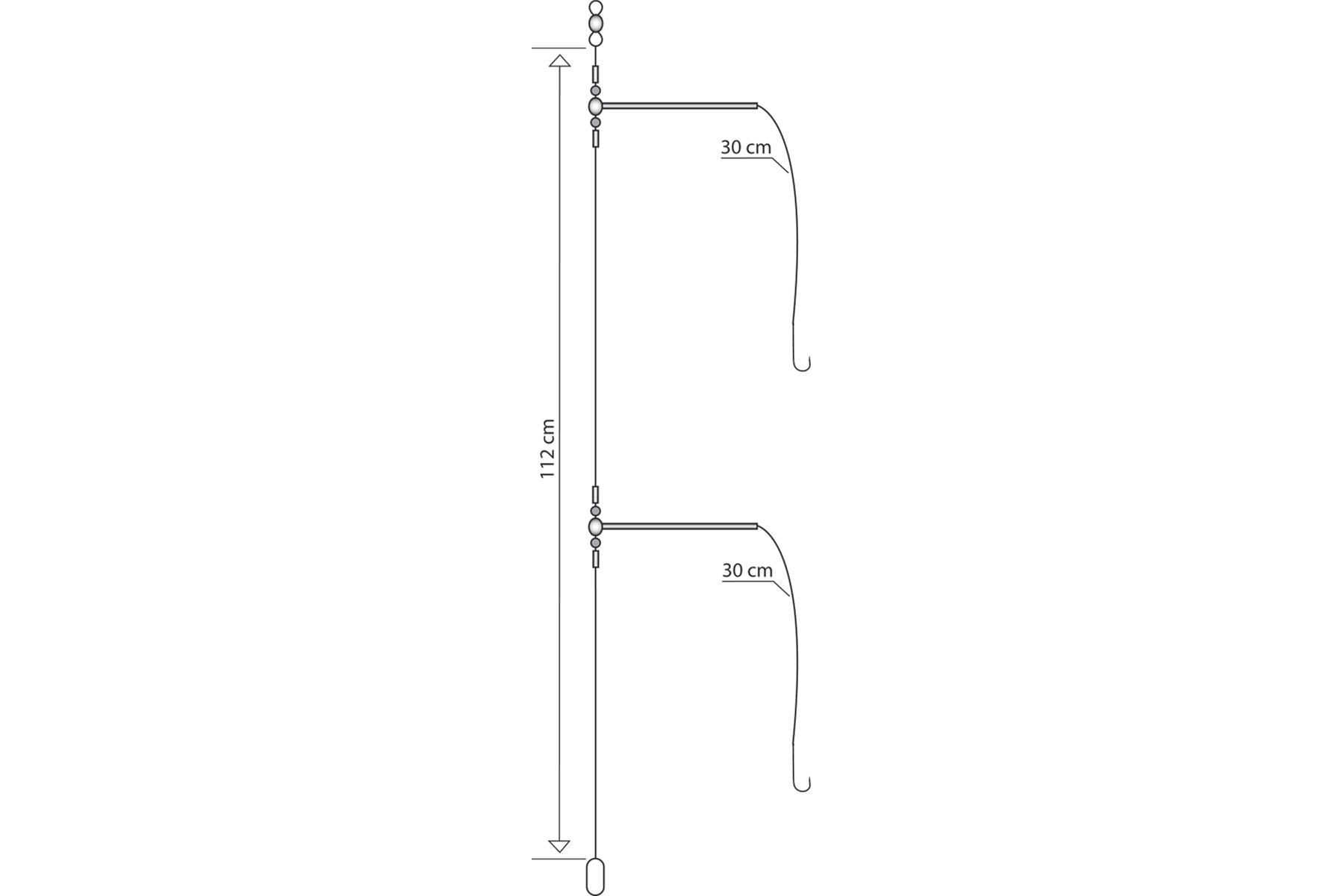 Mustad Two Boom Scratching Rig (Hook: 1) [MUSTTER47/1] - €2.36 :  , Fishing Tackle Shop