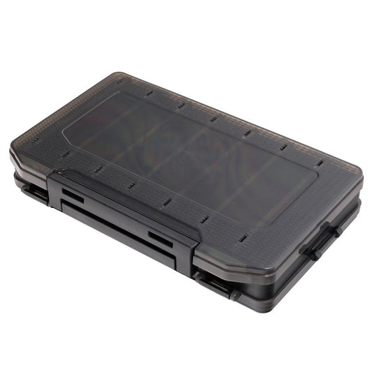 HTO Double Sided Lure Box 200x135x47mm 14 Compartment Black