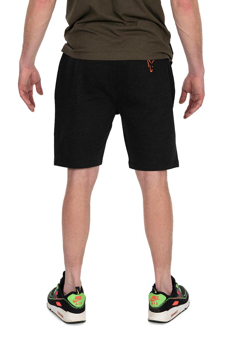 Leichte Jogger-Shorts aus der Fox-Kollektion in Schwarz und Orange 