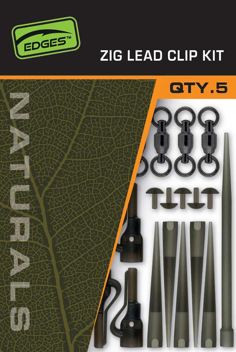 Fox Edges Naturals Zig Lead Clip Kit