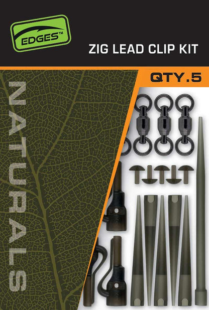 Fox Edges Naturals Zig Lead Clip Kit 