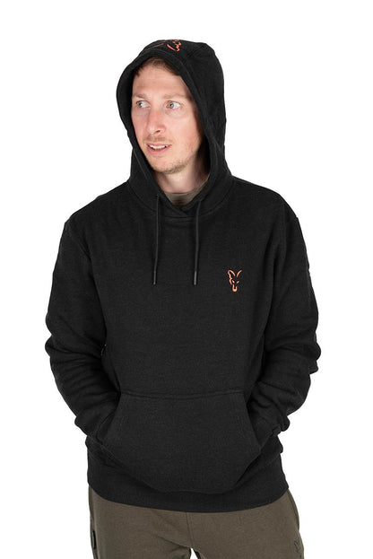 Kapuzenpullover aus der Fox-Kollektion in Schwarz und Orange 