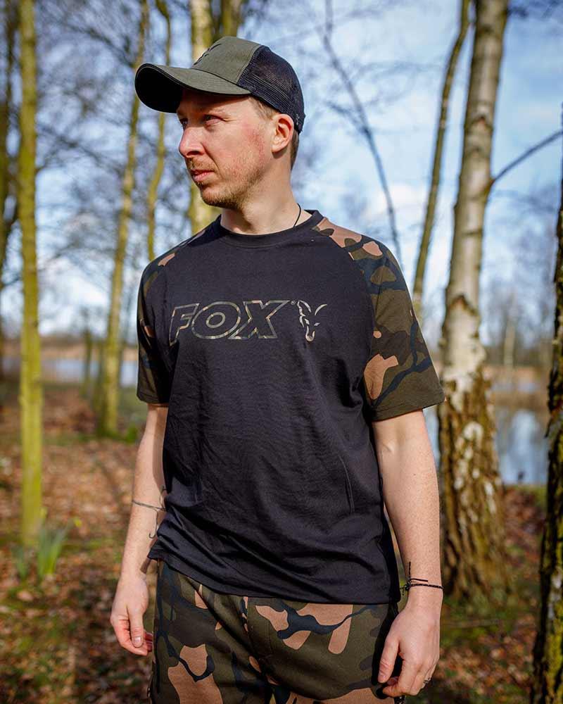 Fox Black / Camo Outline T-Shirt