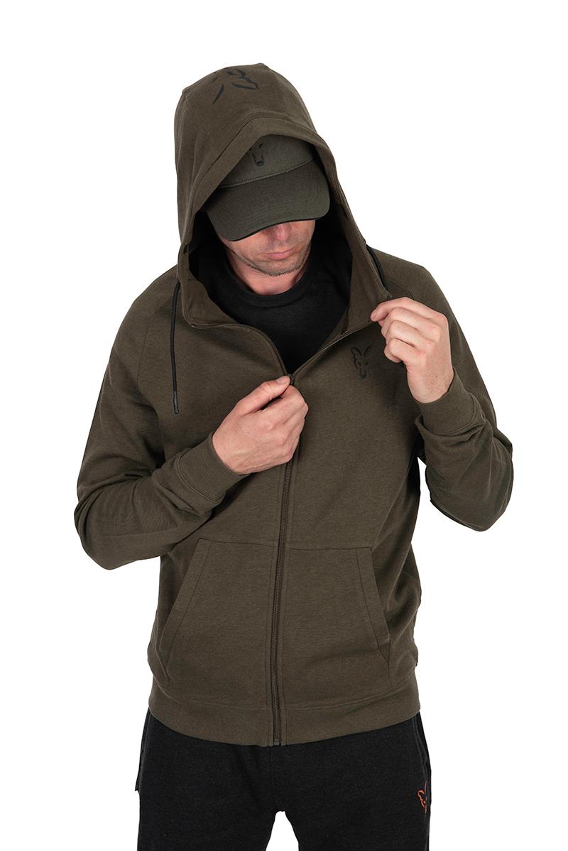 Fox Collection Light Weight Hoody Green & Black