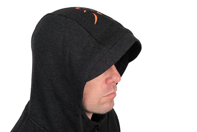 Fox Collection Light Weight Hoody Black & Orange