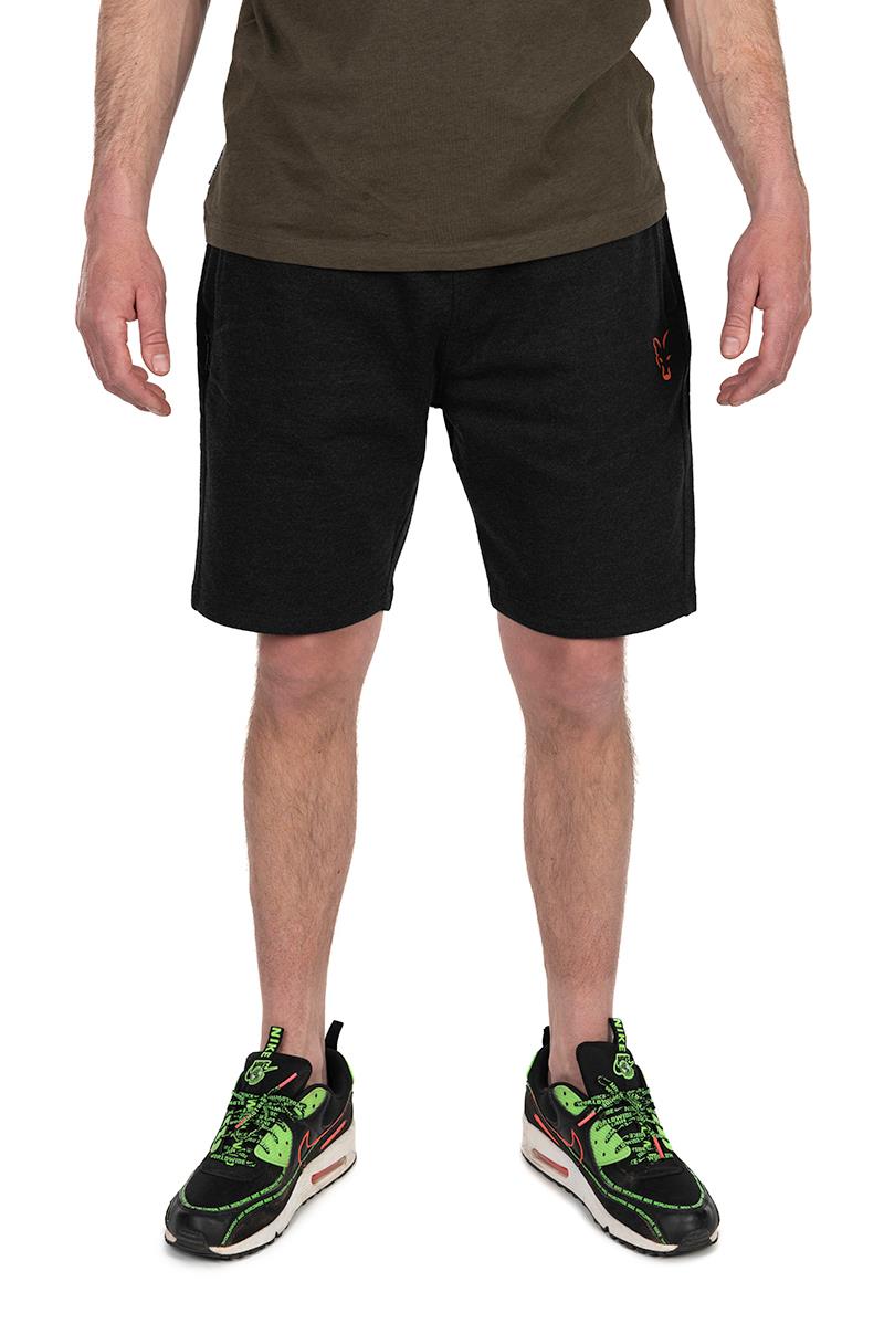 Fox Collection Light Weight Jogger Shorts Black & Orange