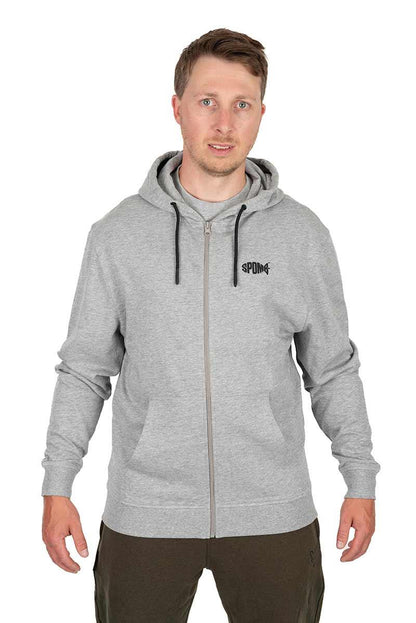 Spomb Grey Zipped Hoody