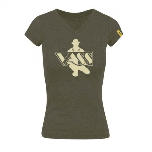 Vass Ladies Printed V Neck T-Shirt