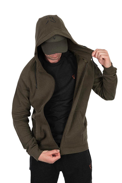 Fox Collection Light Weight Hoody Green & Black