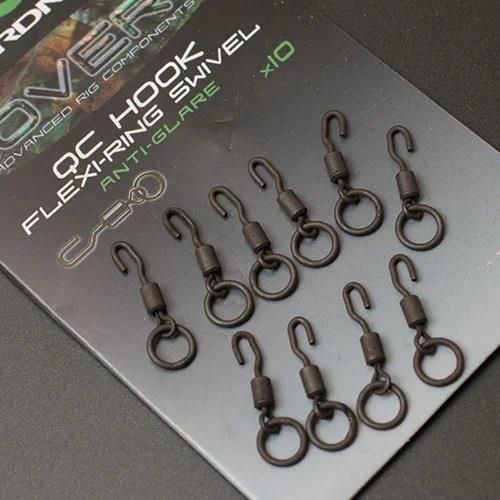 Gardner Covert QC Hook Flexi Ring Wirbel Größe 12 