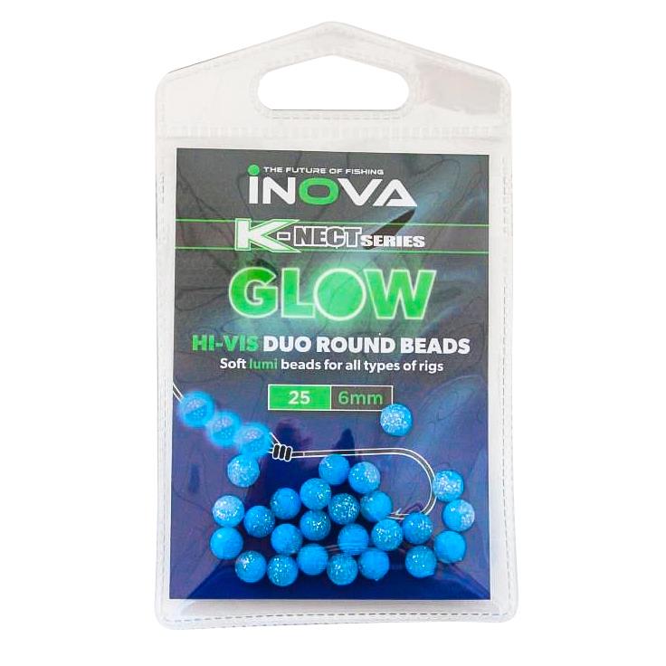 Inova Hi-Vis Duo Round Glow Beads – Great Fishing Tackle