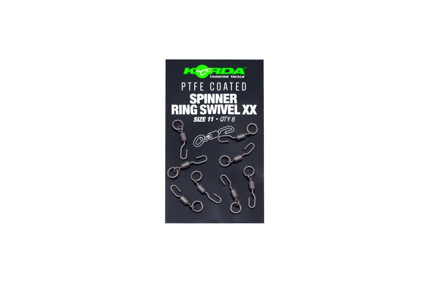 Korda PTFE Spinner Ring Swivels XX Size 11