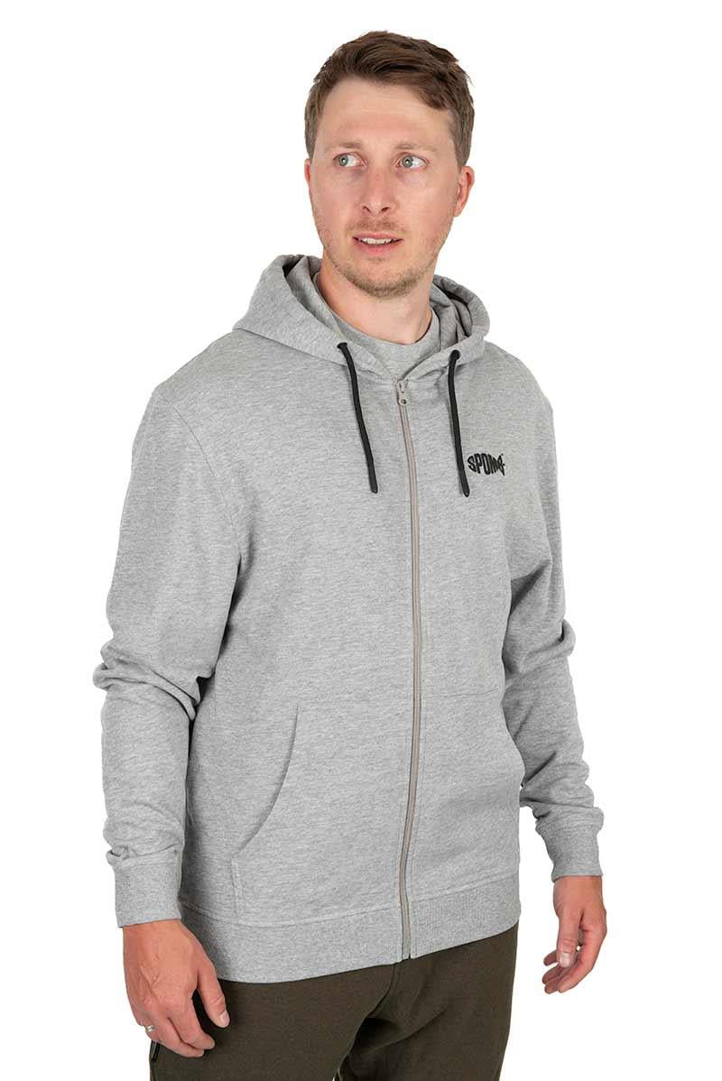 Spomb Grey Zipped Hoody