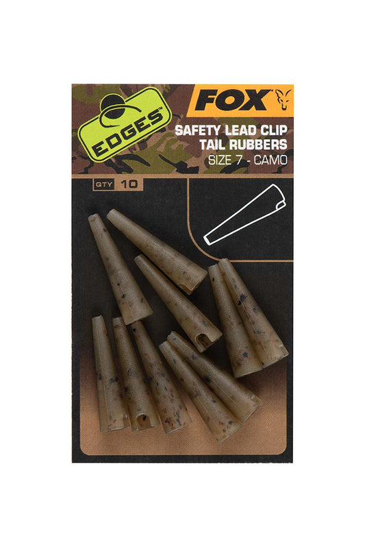 Fox Edges Camo Lead Clip Tail Rubbers Taille 7 