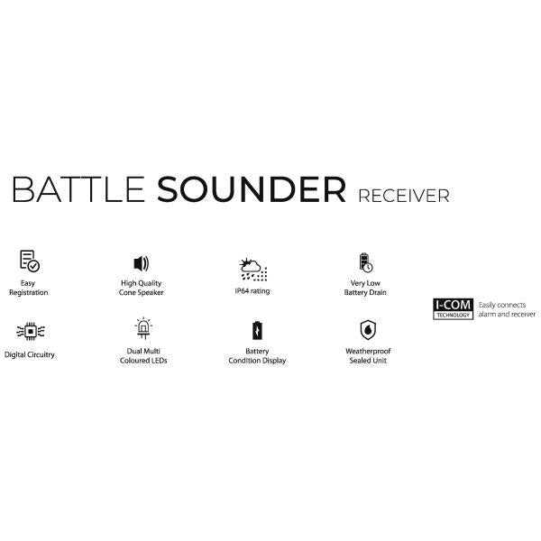 Black Cat Battle Sounder Receiver Black