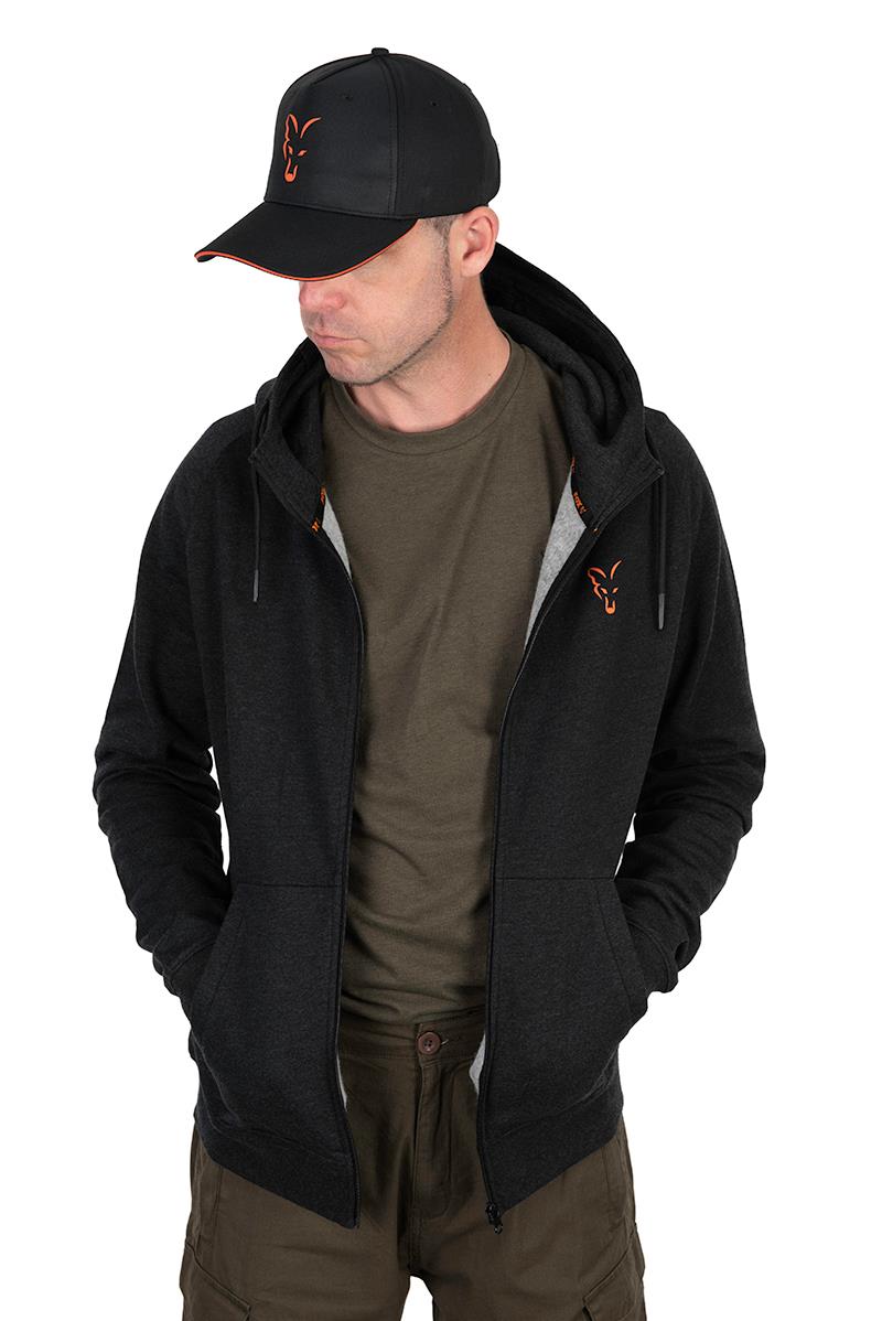 Fox Collection Light Weight Hoody Black & Orange