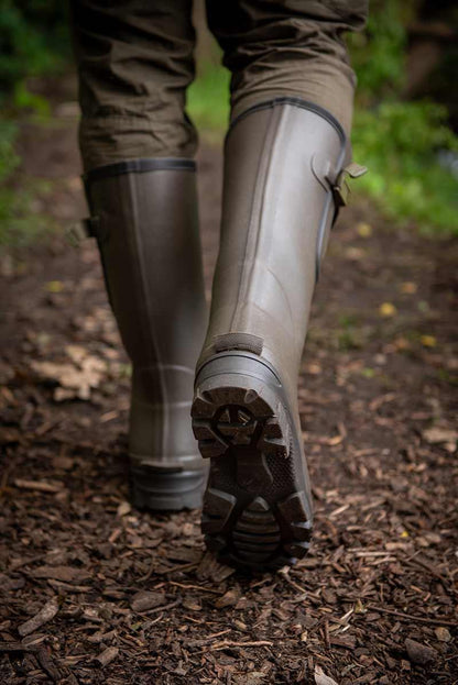 Fox Neoprene Lined Camo Khaki Rubber Boot