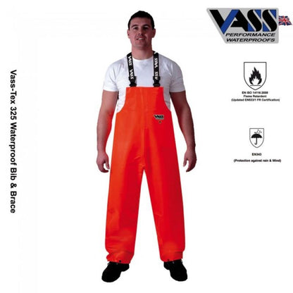 Vass-Tex 325 Bib & Brace Orange