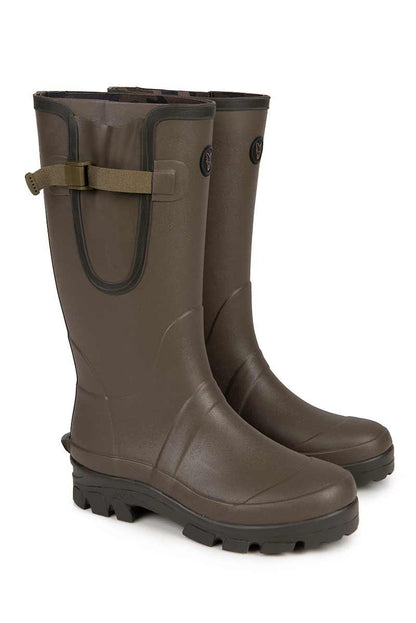 Fox Neoprene Lined Camo Khaki Rubber Boot