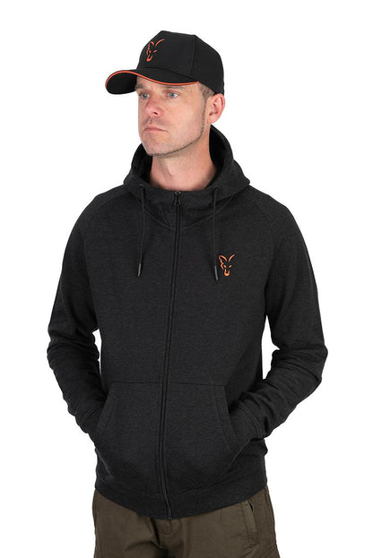 Fox Collection Light Weight Hoody Black & Orange