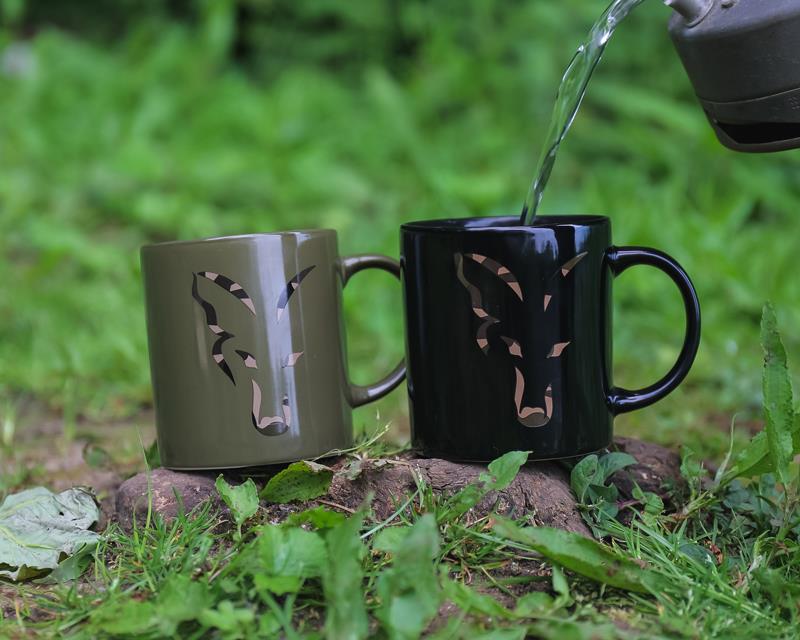 Tasse en céramique de tête de camouflage de renard 