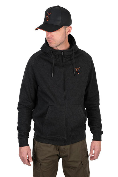 Fox Collection Light Weight Hoody Black & Orange