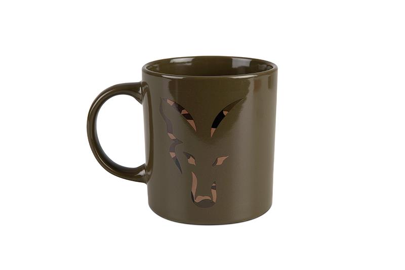 Tasse en céramique de tête de camouflage de renard 