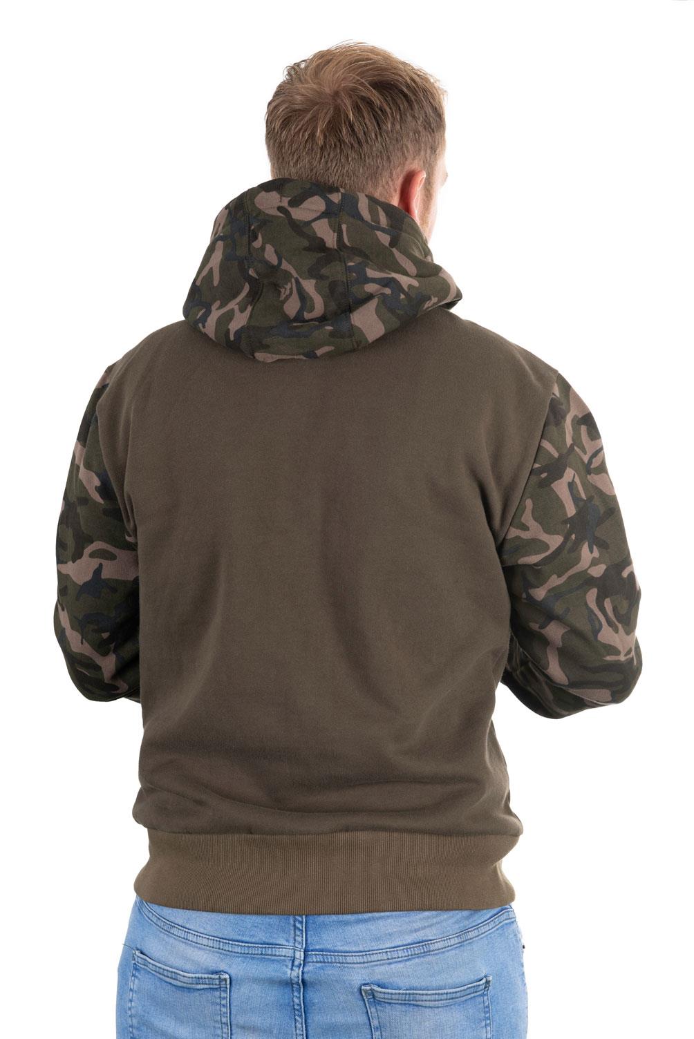 Sweat à capuche camouflage Fox kaki