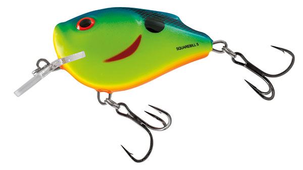 Salmo SquareBill Floating 6cm Chartreuse Powder Blue