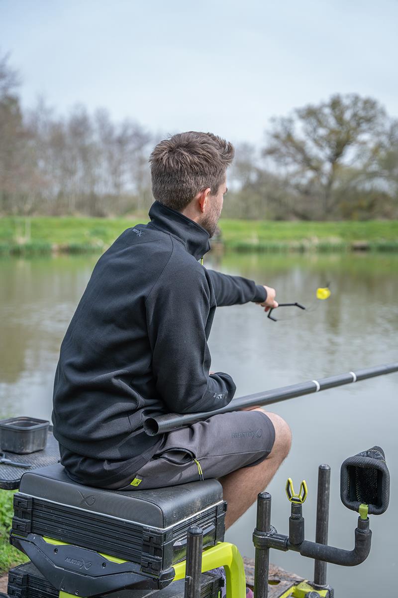 Sweat Matrix 1/4 Zip Noir/Lime (Black Edition)