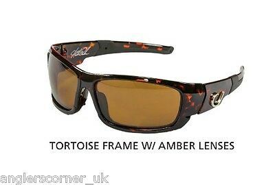 Mustad Hank Parker Polarized Sunglasses - Tortoise Frame-Amber Lens