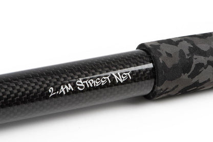 Fox Rage Street Fighter 2.4m Carbon Rubber Mesh Net & Handle