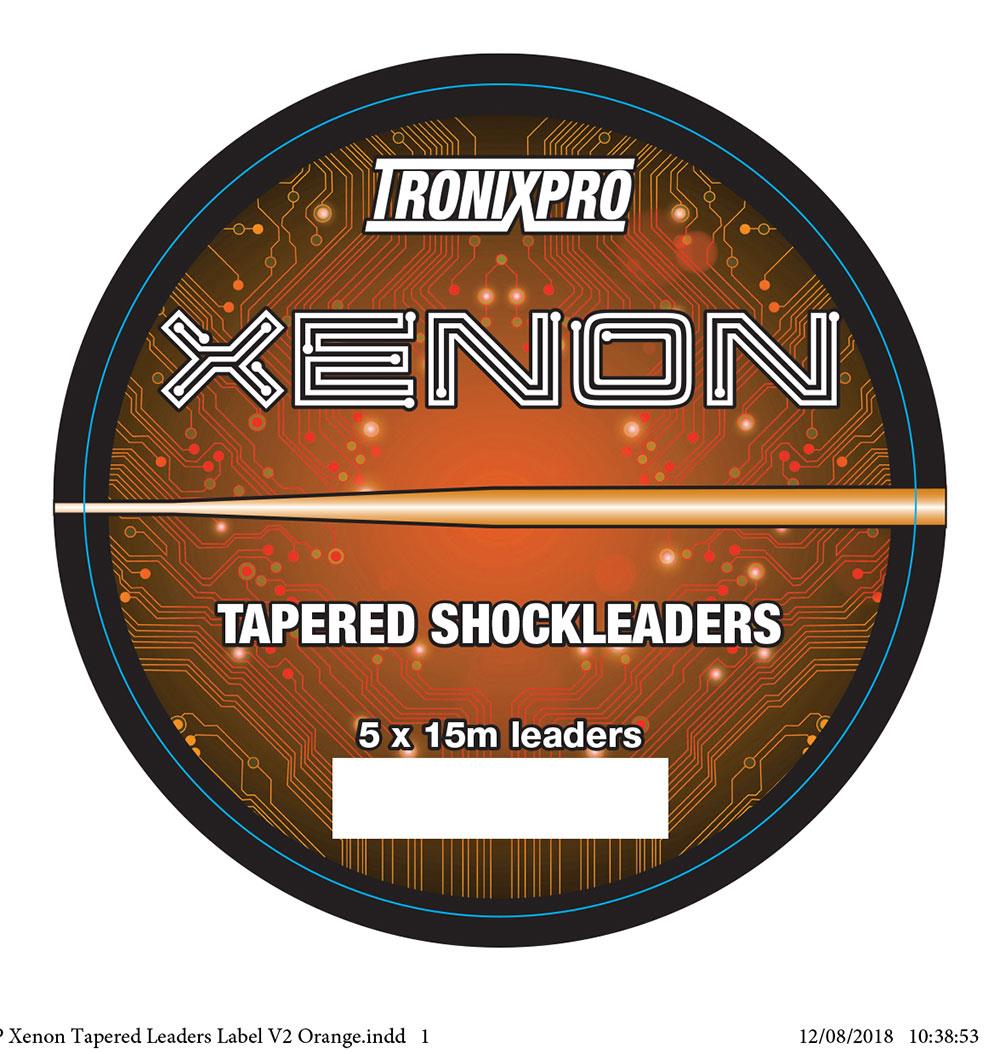 TronixPro Xenon Tapered Leaders Orange 0.30-0.60mm 12lb-50lb 5x15m