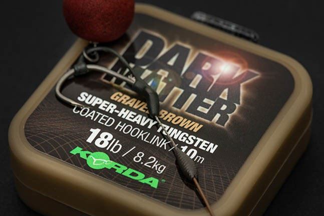 Korda Dark Matter Tungsten Coated Hooklink 18lb Brown