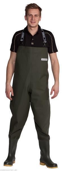 Ocean Heavy Chest Waders 7-70 Deluxe Size 6.5