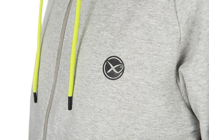 Matrix Full Zip Hoody Marl Grey/Lime (Black Edition)