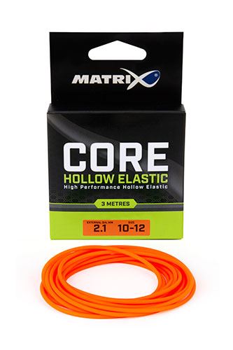 Fox Matrix Core Elastics 3m Size 10-12 (2.10mm) Orange