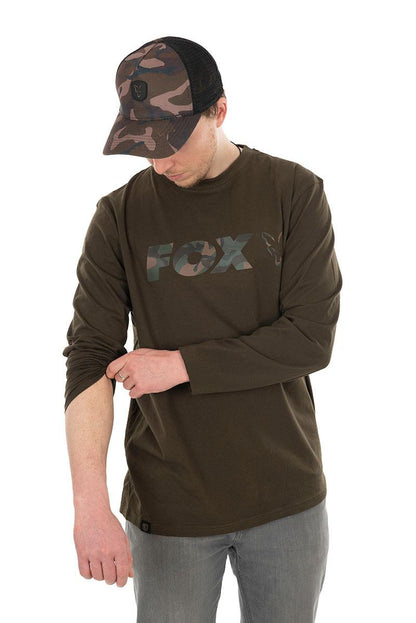 Fox Khaki / Camo Long Sleeve T-Shirt - XXL