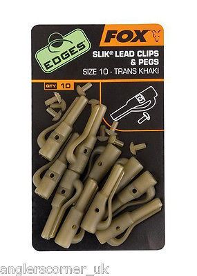 Fox Edges Slik Lead Clips and Pegs - Khaki