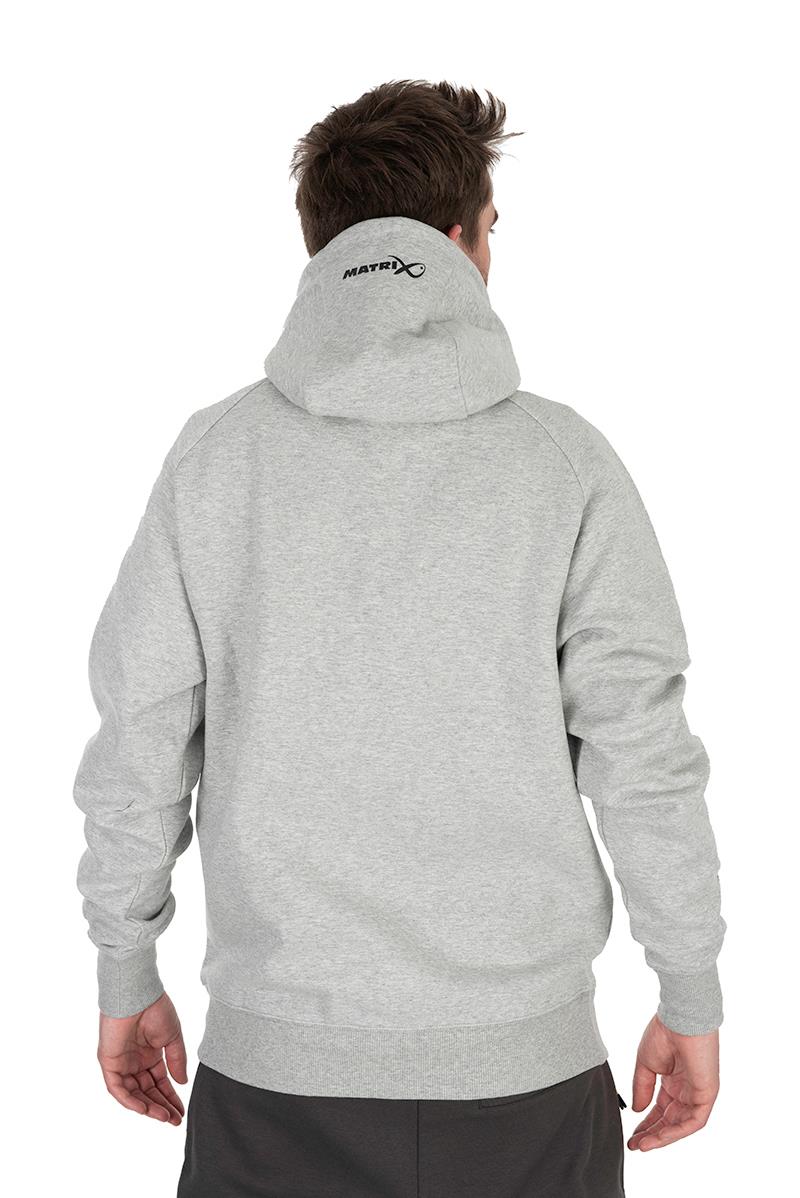 Matrix Full Zip Hoody Marl Grey/Lime (Black Edition)