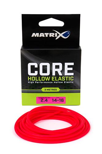 Fox Matrix Core Elastics 3m Size 14-16 (2.40mm) Pink