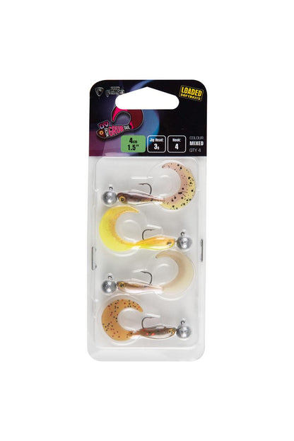 Fox Rage Micro Grub Tail Mixed UV Color Pack Loaded 