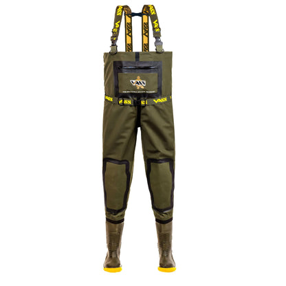 Waders respirants Vass-Tex kaki avec clous 3300-71E