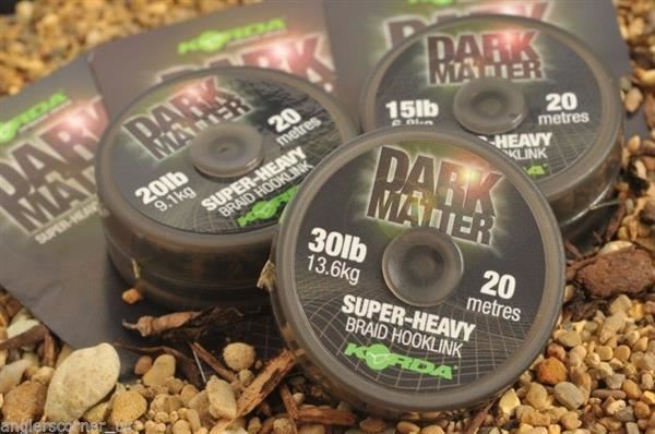 Korda Dark Matter Super Heavy Braid Hooklink 20lb (20m)