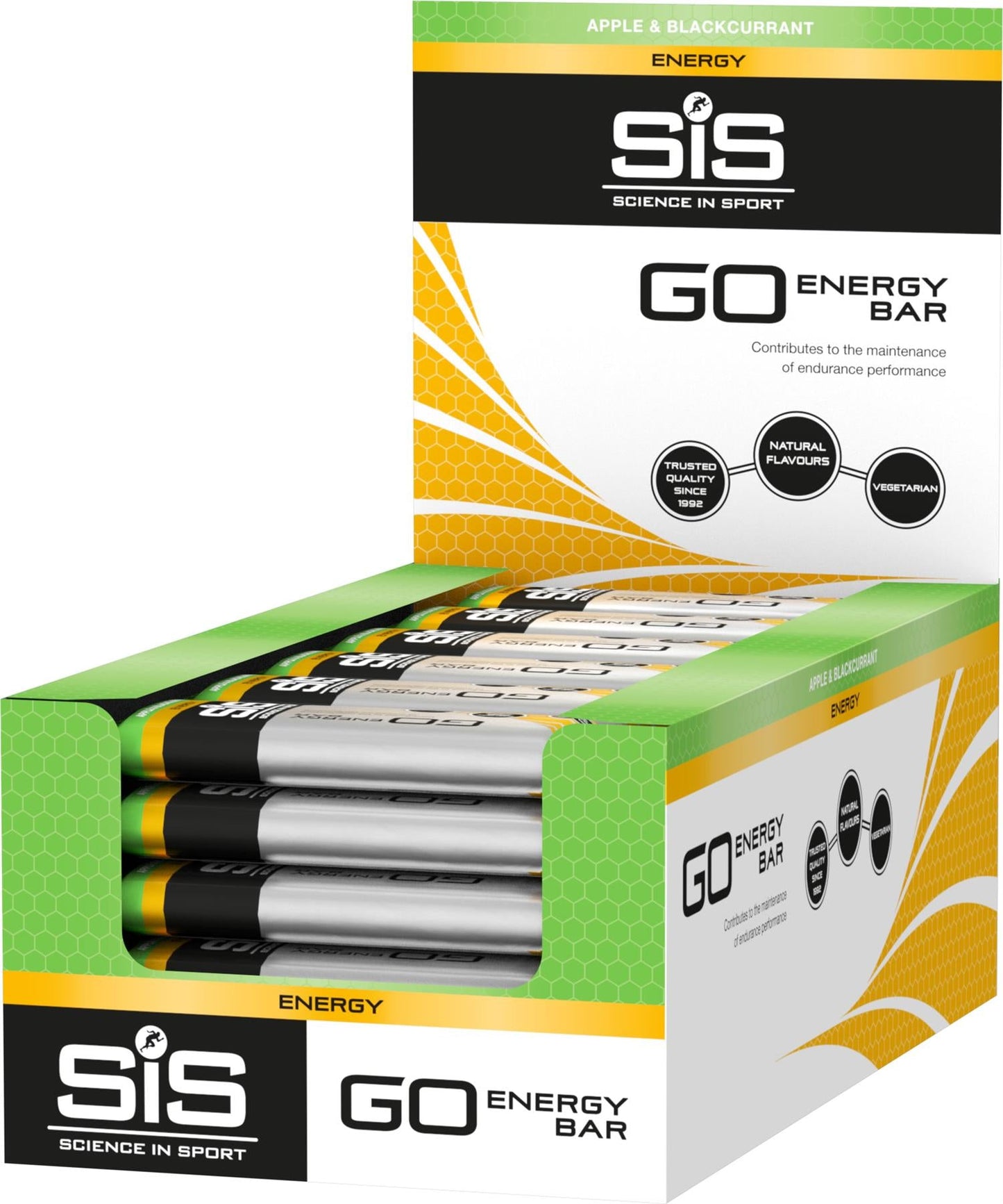 Science In Sport Mini GO Energy Bar Apple and Blackcurrant 40 g Bar Box of 30