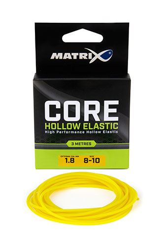 Fox Matrix Core Elastics 3m Size 8-10 (1.80mm) Yellow