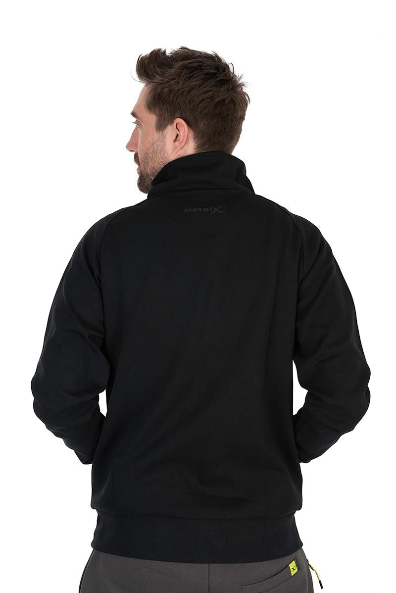 Matrix 1/4 Zip Sweat Schwarz/Limette (Black Edition)