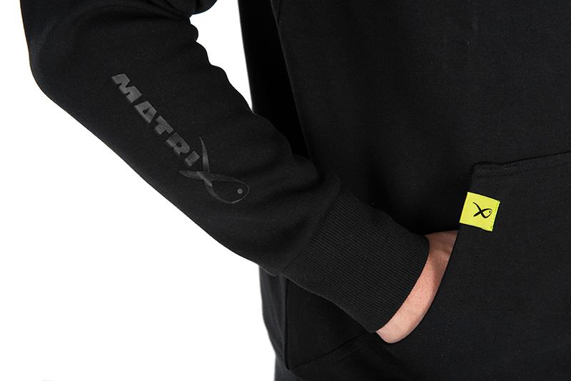 Matrix 1/4 Zip Sweat Schwarz/Limette (Black Edition)