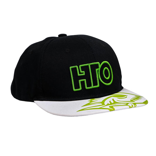 HTO Snapback Cap – Schwarz/Weiß/Grün