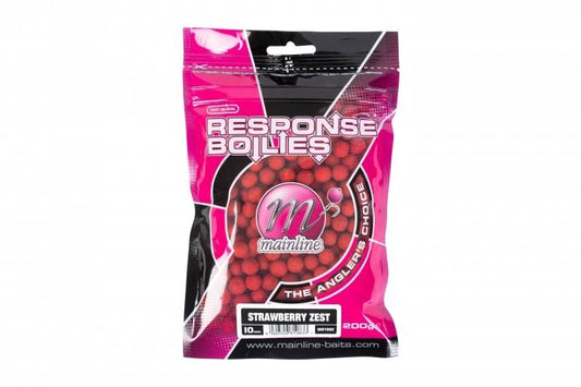 Mainline Response Bouillette Zeste De Fraise 10mm Pack Pratique 200g